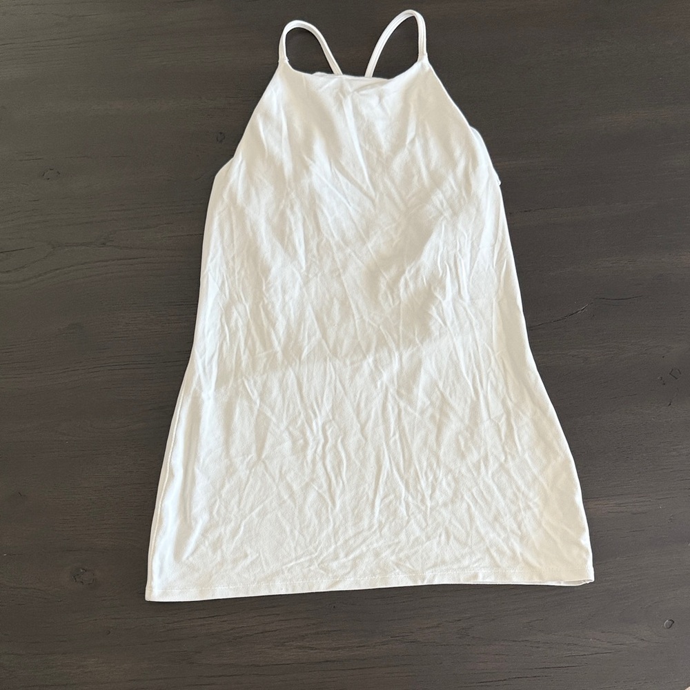 lululemon athletica White Tank high neck, long torso